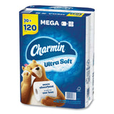 Charmin® Ultra Soft Bathroom Tissue, Mega Roll, Septic Safe, 2-Ply, White, 244 Sheets/Roll, 30 Rolls/Pack (PGC01537) Each