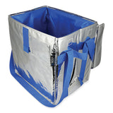 PackIt® Fresh Eco Freeze Tote, 13.5 x 9 x 13, Silver/Blue, 4/Carton (PKFUDMAG) Case of 4
