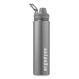 ergodyne® Chill-Its 5152 Insulated Stainless Steel Water Bottle, 25 oz, Black, Ships in 1-3 Business Days (EGO13167) Each