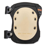 ergodyne® ProFlex 325 Non-Marring Rubber Cap Knee Pads, Buckle Closure, One Size Fits Most, Tan Cap, Pair, Ships in 1-3 Business Days (EGO18325) 1 Pair