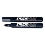 Stride StrideMark Tank Permanent Marker, Broad Chisel Tip, Black, 12/Pack (STW22001) Box of 12