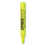 Stride StrideBrite Tank Highlighter, Fluorescent Yellow Ink, Chisel Tip, Yellow Barrel, 12/Box (STW42005) Box of 12