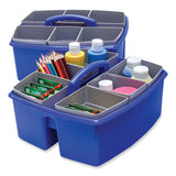 Storex Large Caddy with Sorting Cups, Blue, 2/Carton (STX00985U02C) Case of 2