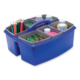 Storex Large Caddy with Sorting Cups, Blue, 2/Carton (STX00985U02C) Case of 2