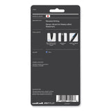 uniball® 207 Plus+ Gel Pen, Retractable, Medium 0.7 mm, Blue Ink, Black Barrel, 4/Pack (UBC70457) Pack of 4