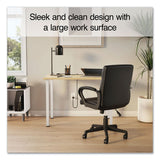 Union & Scale™ Essentials Writing Table-Desk, 42" x 23.82" x 29.53", Natural Wood/Silver (UOS60411CC) Each