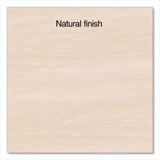 Union & Scale™ Essentials Writing Table-Desk, 42" x 23.82" x 29.53", Natural Wood/Silver (UOS60411CC) Each