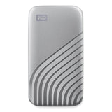 WD MY PASSPORT External Solid State Drive, 1 TB, USB 3.2, Silver (WDCAGF0010BSL) Each