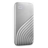 WD MY PASSPORT External Solid State Drive, 1 TB, USB 3.2, Silver (WDCAGF0010BSL) Each