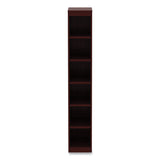 Alera® Alera Valencia Series Narrow Profile Bookcase, Six-Shelf, 11.81w x 11.81d x 71.73h, Mahogany (ALEVA67212MY) Each