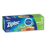 Ziploc® Sandwich Seal Top Bags, 8" x 7", Clear, 30/Box (SJN315880) Box of 30