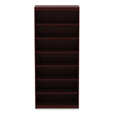 Alera® Alera Valencia Series Square Corner Bookcase, Seven-Shelf, 35.63w x 11.81d x 83.86h, Mahogany (ALEVA78436MY) Each