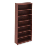 Alera® Alera Valencia Series Square Corner Bookcase, Seven-Shelf, 35.63w x 11.81d x 83.86h, Cherry (ALEVA78436MC) Each