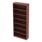 Alera® Alera Valencia Series Square Corner Bookcase, Seven-Shelf, 35.63w x 11.81d x 83.86h, Cherry (ALEVA78436MC) Each