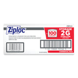 Ziploc® Double Zipper Storage Bags, 2 gal, 1.75 mil, 15" x 13", Clear, 100/Carton (SJN682253) Case of 100