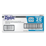 Ziploc® Double Zipper Freezer Bags, 2 gal, 2.7 mil, 13" x 15.5", Clear, 100/Carton (SJN682254) Case of 100