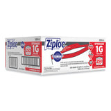 Ziploc® Double Zipper Storage Bags, 1 gal, 1.75 mil, 10.56" x 10.75", Clear, 250/Box (SJN682257) Box of 250