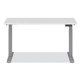 Alera® AdaptivErgo Sit-Stand Three-Stage Electric Height-Adjustable Table with Memory Controls, 60” x 24” x 30" to 49", White (ALEHT3SAGBD) Each