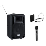 Oklahoma Sound® Wireless PA System with Wireless Headset Microphone, 40 W, Black, Ships in 1-3 Business Days (NPSPRA8000PRA87) Each