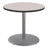NPS® Cafe Table, 36" Diameter x 30h, Round Top/Base, Gray Nebula Top, Gray Base, Ships in 1-3 Business Days (NPSCG13636RD1GY) Each
