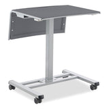 NPS® Sit-Stand Student Desk Pro, 23.5" x 19.5" x 28.5" to 41.75", Charcoal Gray, Ships in 1-3 Business Days (NPSSSDG20) Each