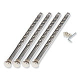 NPS® 6300 Series Height Adj HD Square Seat Steel Stool w/Back, Supports 500 lb, 18"-26" Seat Ht, Brown/Gray, Ships in 1-3 Bus Days (NPS6318HB) Each