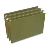 Universal® Hanging File Folders, Legal Size, 1/5-Cut Tabs, Standard Green, 50/Carton (UNV34111) Case of 50