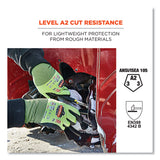 ergodyne® ProFlex 7022 ANSI A2 Coated CR Gloves DSX, Lime, 2X-Large, Pair, Ships in 1-3 Business Days (EGO17976) 1 Pair