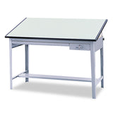 Safco® Precision Four-Post Drafting Table Base, 56.5w x 30.5d x 35.5h, Gray (SAF3962GR) Each