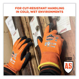 ergodyne® ProFlex 7551 ANSI A5 Coated Waterproof CR Gloves, Orange, Medium, Pair, Ships in 1-3 Business Days (EGO17673) 1 Pair