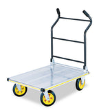Safco® Stow-Away Platform Truck, 1,000 lb Capacity, 24 x 39 x 40, Aluminum/Black (SAF4053NC) Each