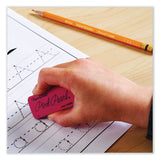 Paper Mate® Pink Pearl Eraser, For Pencil Marks, Rectangular Block, Large, Pink, 12/Box (PAP70521) Box of 12