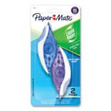 Paper Mate® Liquid Paper® DryLine Grip Correction Tape, Blue/Purple Applicators, 0.2" x 335",  2/Pack (PAP87813) Each