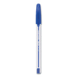 Paper Mate® InkJoy 50ST Ballpoint Pen, Stick, Medium 1 mm, Blue Ink, Clear Barrel, 60/Pack (PAP2014534) Pack of 60