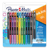 Paper Mate® InkJoy Gel Pen, Retractable, Medium 0.7 mm, Assorted Ink and Barrel Colors, 22/Pack (PAP2062225) Set of 22