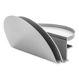 deflecto® Standing Desk File Organizer, 2 Sections, Letter Size, 12 x 9.69 x 7.11, Gray (DEF400003) Each