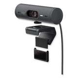 Logitech® Brio 505 Webcam, 1920 pixels x 1080 pixels, Graphite (LOG960001411) Each
