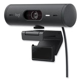 Logitech® Brio 505 Webcam, 1920 pixels x 1080 pixels, Graphite (LOG960001411) Each