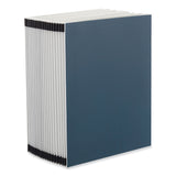 Universal® Expanding Desk File, 20 Dividers, Alpha Index, Letter Size, Blue Cover (UNV30540) Each