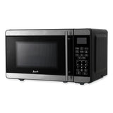 Avanti 0.7 Cubic Foot Microwave Oven, 700 Watts, Stainless Steel/Black (AVAMT7V3S) Each