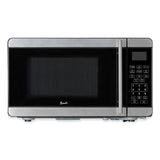 Avanti 0.7 Cubic Foot Microwave Oven, 700 Watts, Stainless Steel/Black (AVAMT7V3S) Each