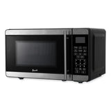 Avanti 0.7 Cubic Foot Microwave Oven, 700 Watts, Stainless Steel/Black (AVAMT7V3S) Each