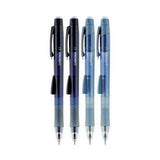 uniball® Chroma Mechanical Pencils with Tube of Lead/Erasers, 0.7 mm, HB (#2), Black Lead, Assorted Barrel Colors, 4/Set (UBC70150) Each