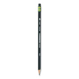 Ticonderoga® Pencils, HB (#2), Black Lead, Black Barrel, Dozen (DIX13953) Case of 12