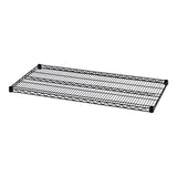 Alera® Industrial Wire Shelving Extra Wire Shelves, 48w x 24d, Black, 2 Shelves/Carton (ALESW584824BL) 2 Shelves