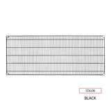 Alera® Industrial Wire Shelving Extra Wire Shelves, 48w x 24d, Black, 2 Shelves/Carton (ALESW584824BL) 2 Shelves