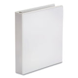 Universal® Economy Round Ring View Binder, 3 Rings, 1.5" Capacity, 11 x 8.5, White, 12/Carton (UNV20972CT) Case of 12