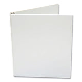Universal® Economy Round Ring View Binder, 3 Rings, 0.5" Capacity, 11 x 8.5, White, 12/Carton (UNV20952CT) Case of 12