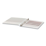Universal® Economy Round Ring View Binder, 3 Rings, 0.5" Capacity, 11 x 8.5, White, 12/Carton (UNV20952CT) Case of 12