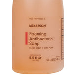 McKesson Antibacterial Soap Foaming 8.5 oz. Pump Bottle Clean Scent (1067684_EA) 1/EA